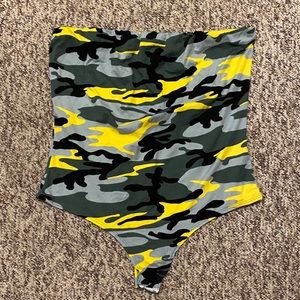 Forever21 Plus Camo Bodysuit